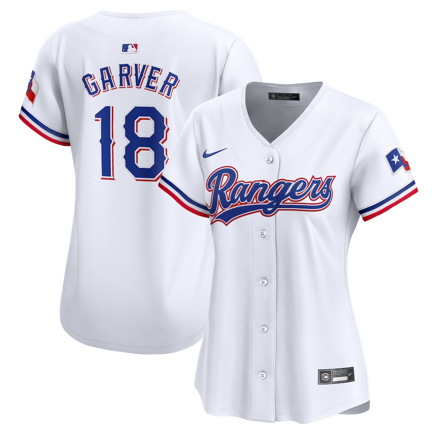 Women's Texas Rangers Mitch Garver Nike White Home Limited Player Jersey - SUjersey01