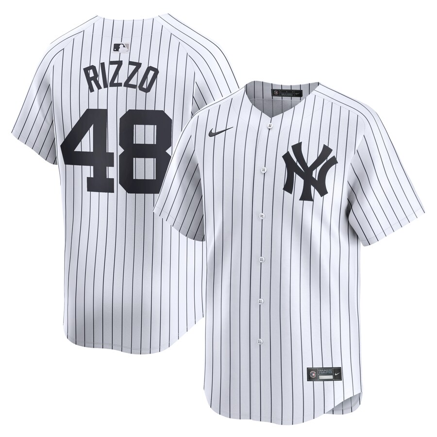 Men's New York Yankees Anthony Rizzo Nike White Home Limited Player Jersey - SUjersey01