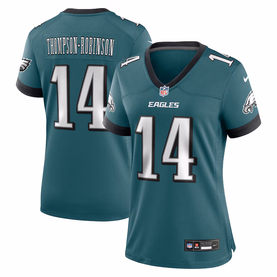 Women's Philadelphia Eagles Dorian Thompson-Robinson Nike Midnight Green Team Game Jersey - SUjersey01