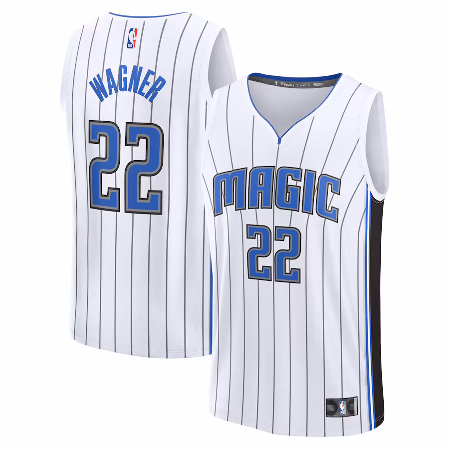 Youth Orlando Magic Franz Wagner Fanatics White Fast Break Replica Player Jersey - Association Edition - SUjersey01