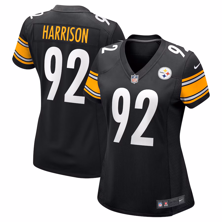 Women's Pittsburgh Steelers James Harrison Nike Black Retired Game Jersey - SUjersey01