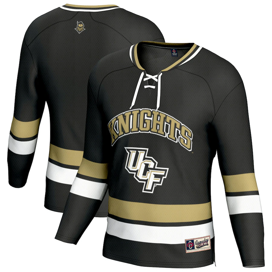Unisex GameDay Greats Black UCF Knights Spirit Hockey Jersey - SUjersey01