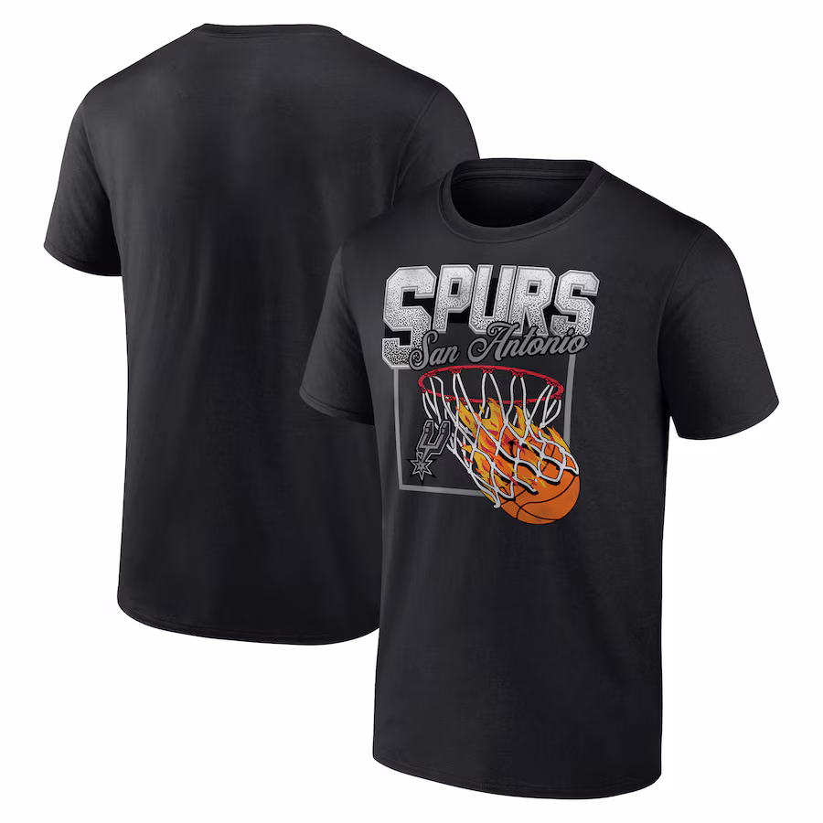 Men's San Antonio Spurs Black Alley Oop T-Shirt - SUjersey01