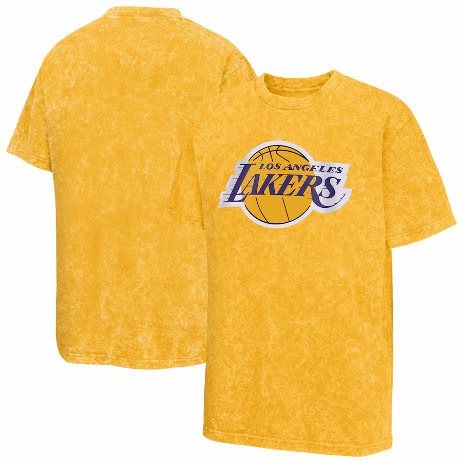 Youth Los Angeles Lakers  Gold Rugged Defense T-Shirt - SUjersey01