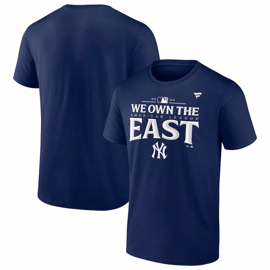 Men's New York Yankees Fanatics Navy 2024 AL East Division Champions Locker Room T-Shirt - SUjersey01