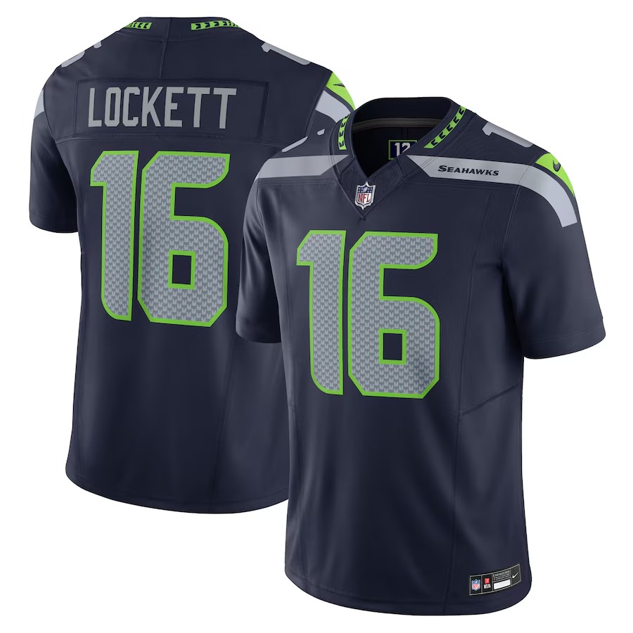 Men's Seattle Seahawks Tyler Lockett Nike Navy Vapor F.U.S.E. Limited Jersey - SUjersey01