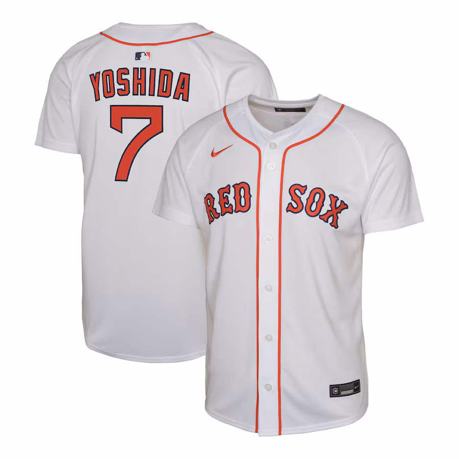 Youth Boston Red Sox Masataka Yoshida Nike White Home Replica Player Jersey - SUjersey01