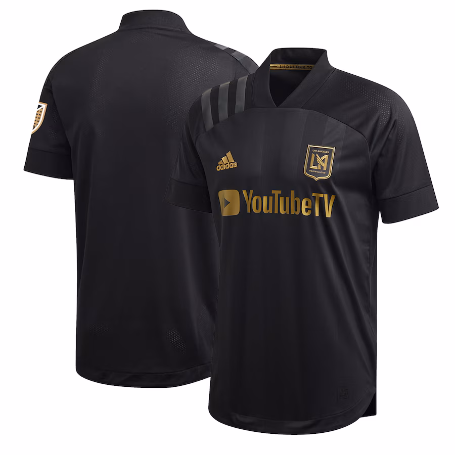 Men's LAFC adidas Black 2020 Primary Authentic Blank Jersey - SUjersey01