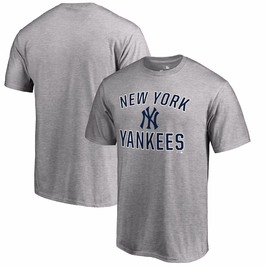 Men's New York Yankees Heather Gray Victory Arch T-Shirt - SUjersey01