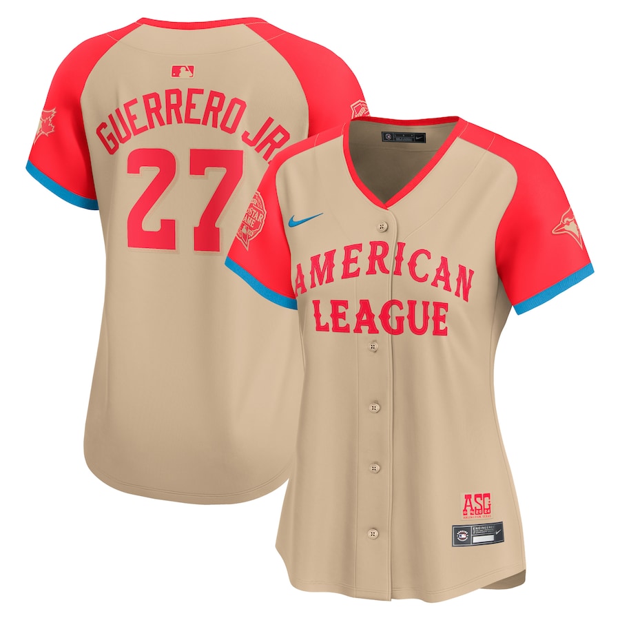 Women's American League Vladimir Guerrero Jr. Nike Cream 2024 MLB All-Star Game Limited Player Jersey - SUjersey01