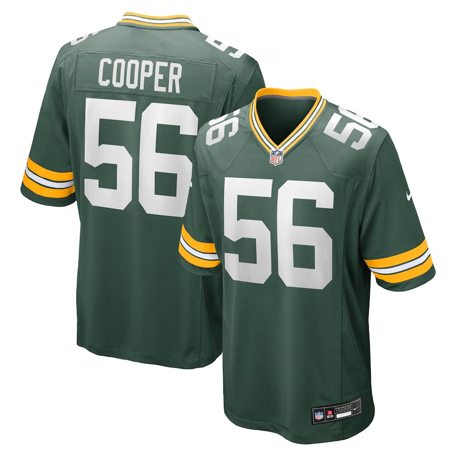 Men's Green Bay Packers Edgerrin Cooper Nike Green Game Jersey - SUjersey01