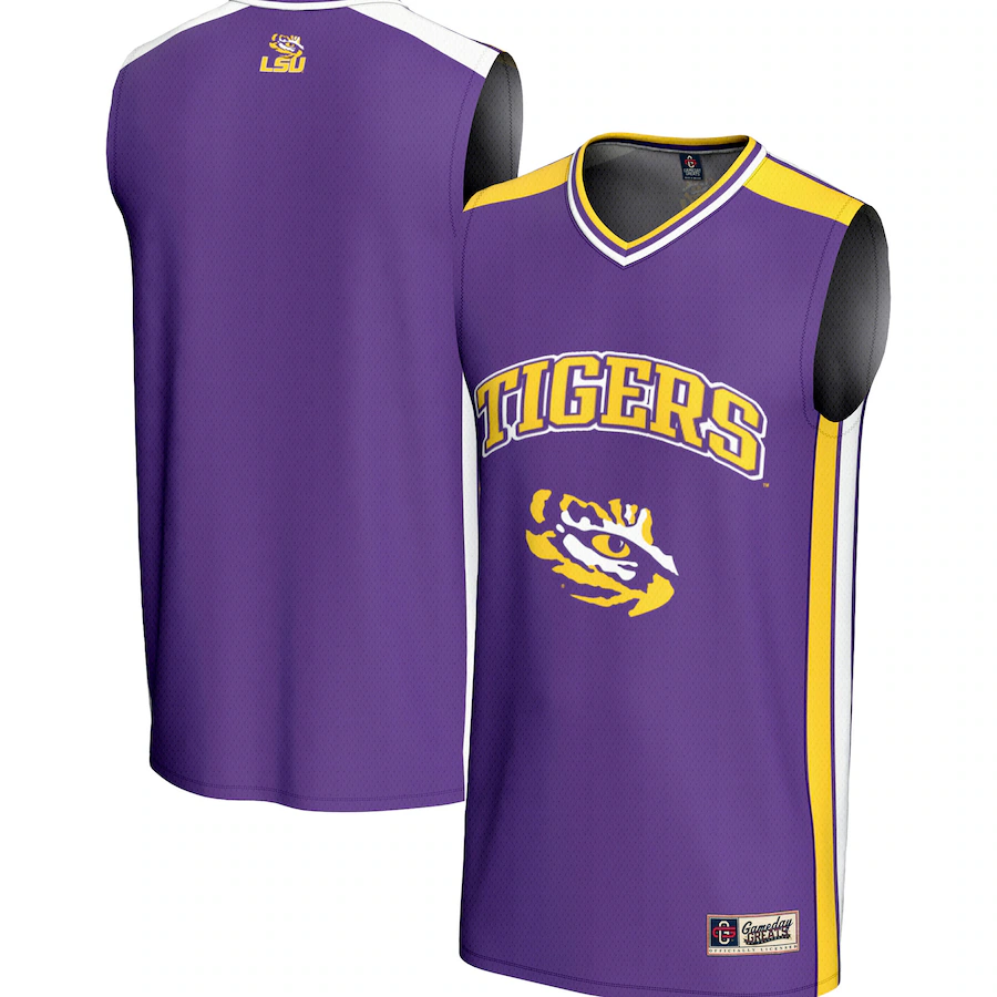 Youth  GameDay Greats Purple LSU Tigers Spirit Basketball Jersey - SUjersey01