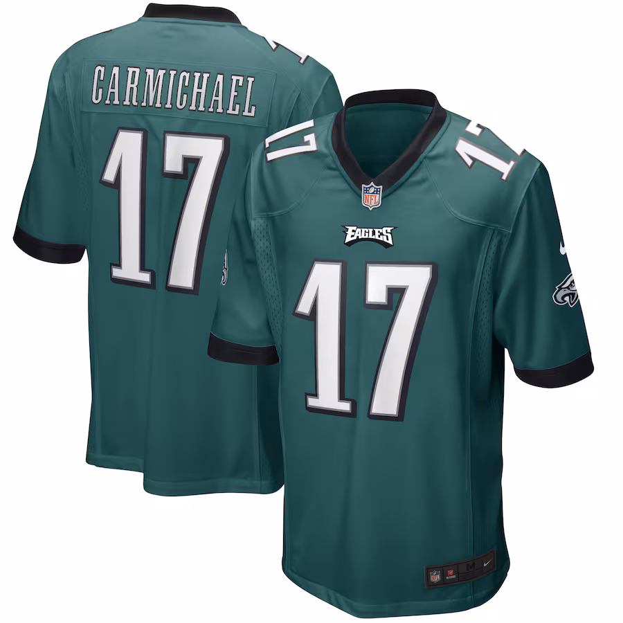 Men's Philadelphia Eagles Harold Carmichael Nike Midnight Green Game Retired Player Jersey - SUjersey01