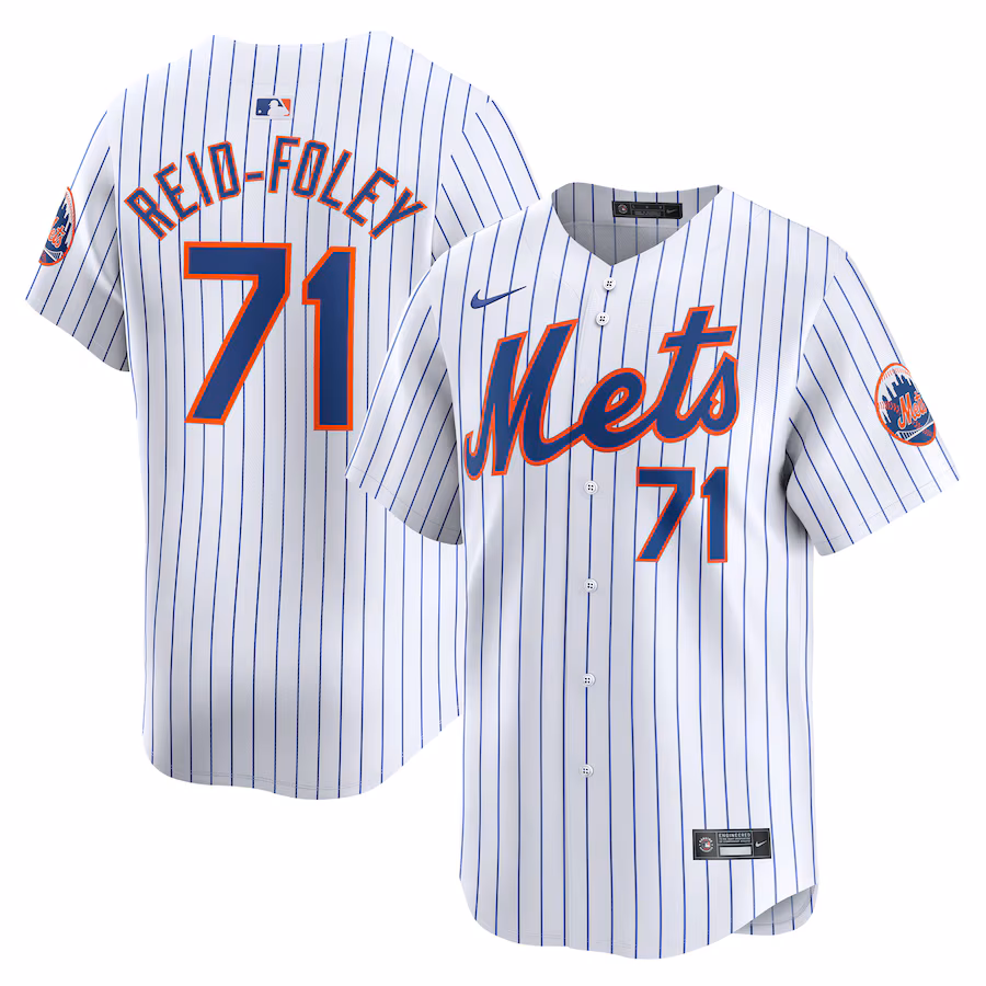 Men's New York Mets Sean Reid-Foley Nike White Home Limited Player Jersey - SUjersey01