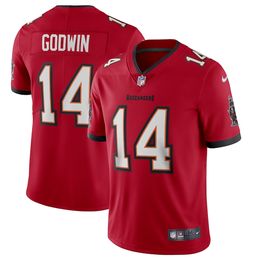 Men's Tampa Bay Buccaneers Chris Godwin Nike Red Vapor Limited Jersey - SUjersey01