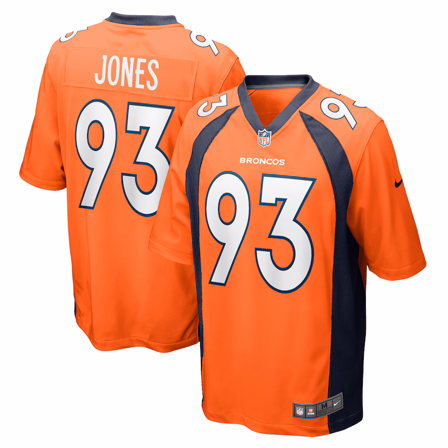 Men's Denver Broncos Troy Jones Nike Orange Game Jersey - SUjersey01