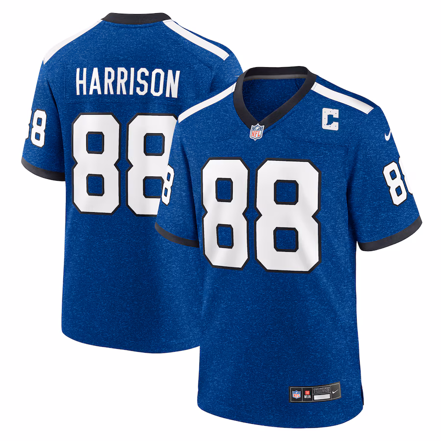 Men's Indianapolis Colts Marvin Harrison Nike Royal Indiana Nights Alternate Game Jersey - SUjersey01