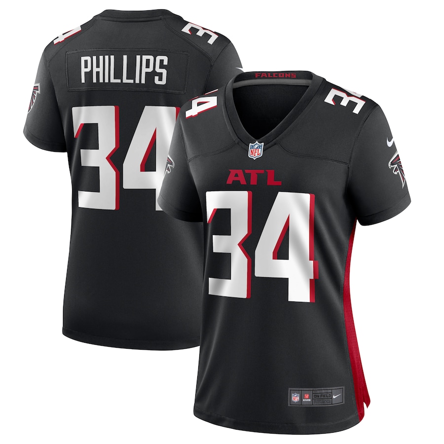 Women's Atlanta Falcons Clark Phillips III Nike  Black Team Game Jersey - SUjersey01