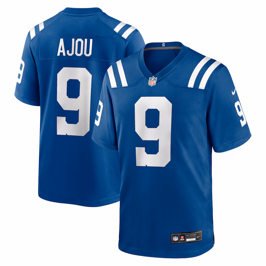 Men's Indianapolis Colts Ajou Ajou Nike Royal Team Game Jersey - SUjersey01