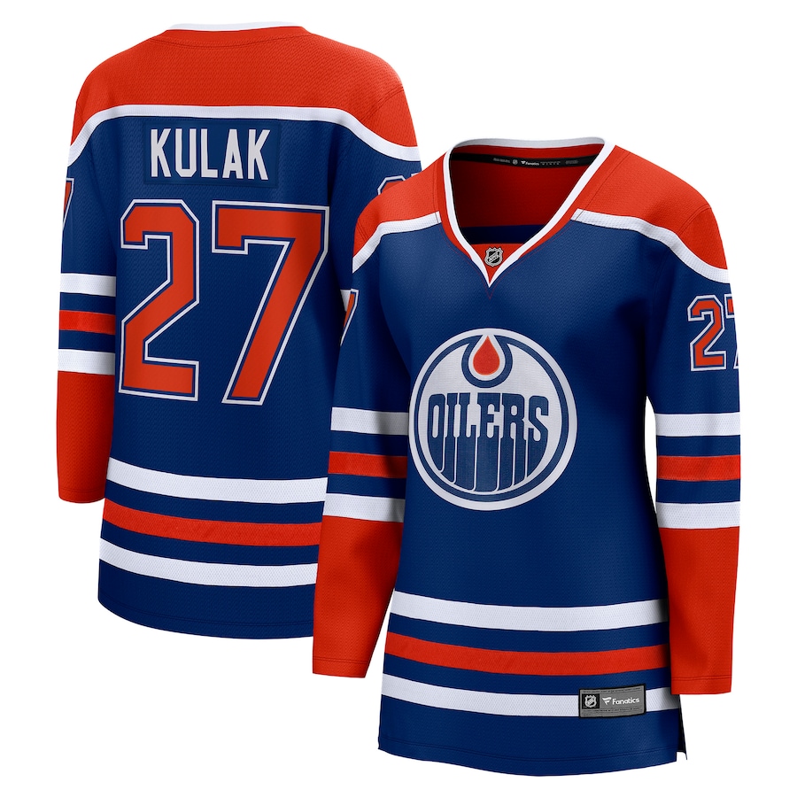 Women's Edmonton Oilers Brett Kulak Fanatics Royal Home Breakaway Player Jersey - SUjersey01