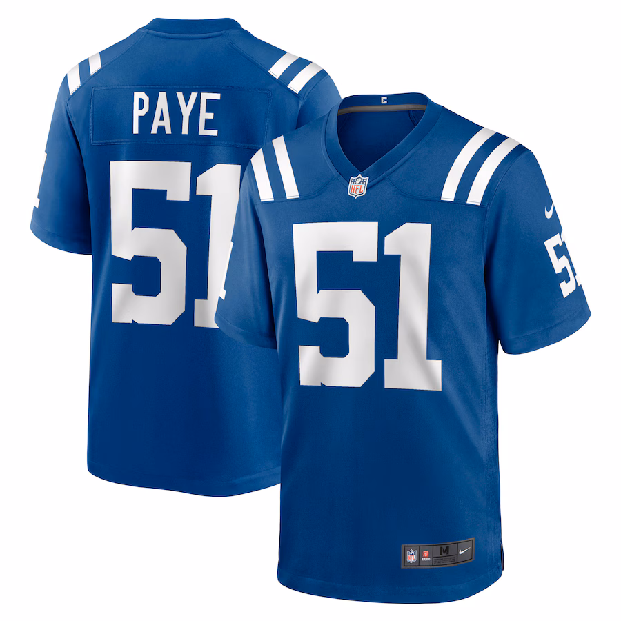 Men's Indianapolis Colts Kwity Paye Nike Royal Game Jersey - SUjersey01