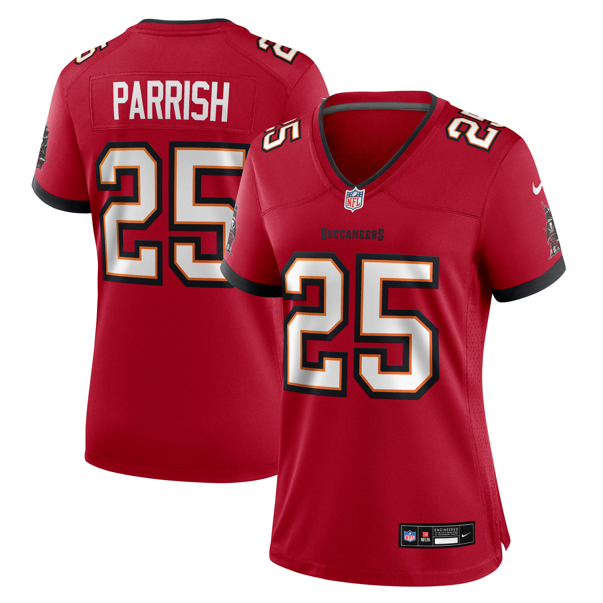 Women's Tampa Bay Buccaneers Jacob Parrish Nike Red Team Game Jersey - SUjersey01