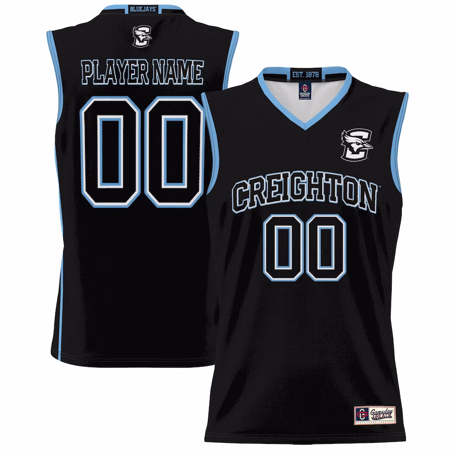 Creighton Bluejays GameDay Greats Youth NIL Pick-A-Player Lightweight Women's Basketball Jersey - Black - SUjersey01