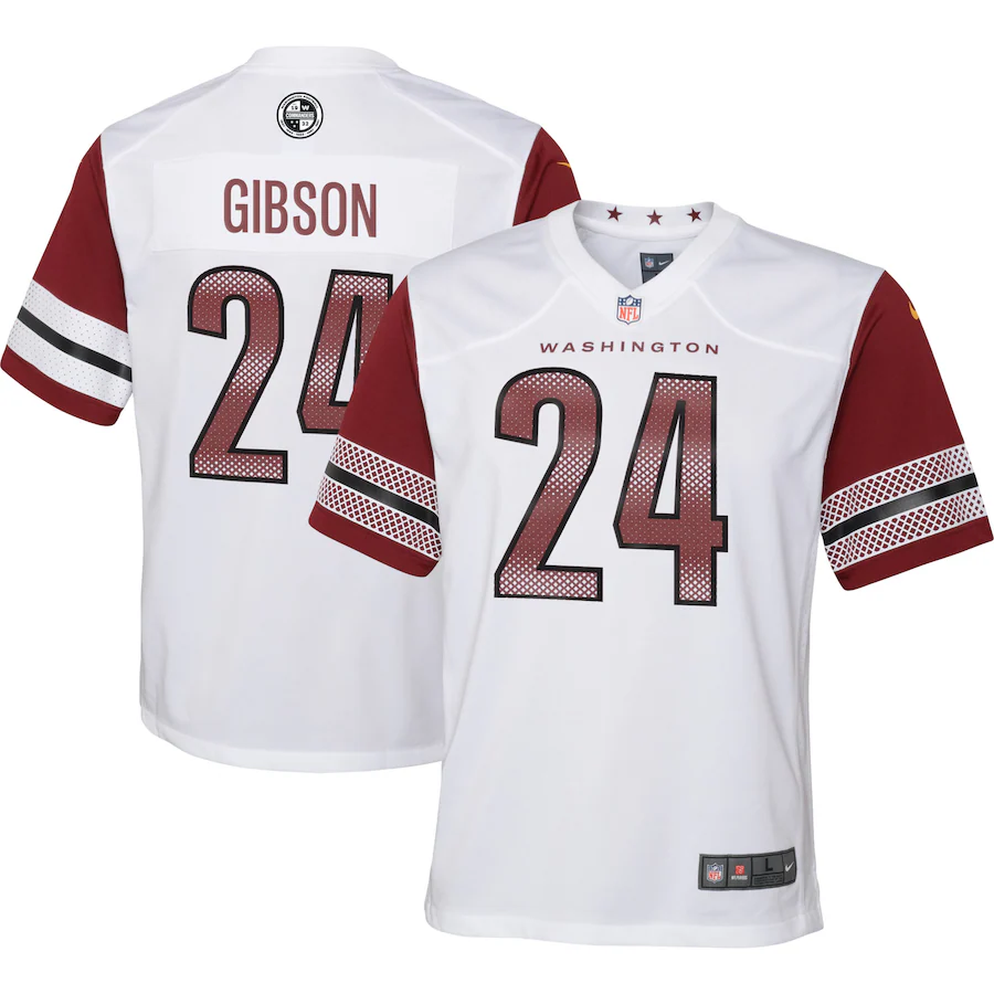 Youth Washington Commanders Antonio Gibson Nike White Game Jersey - SUjersey01