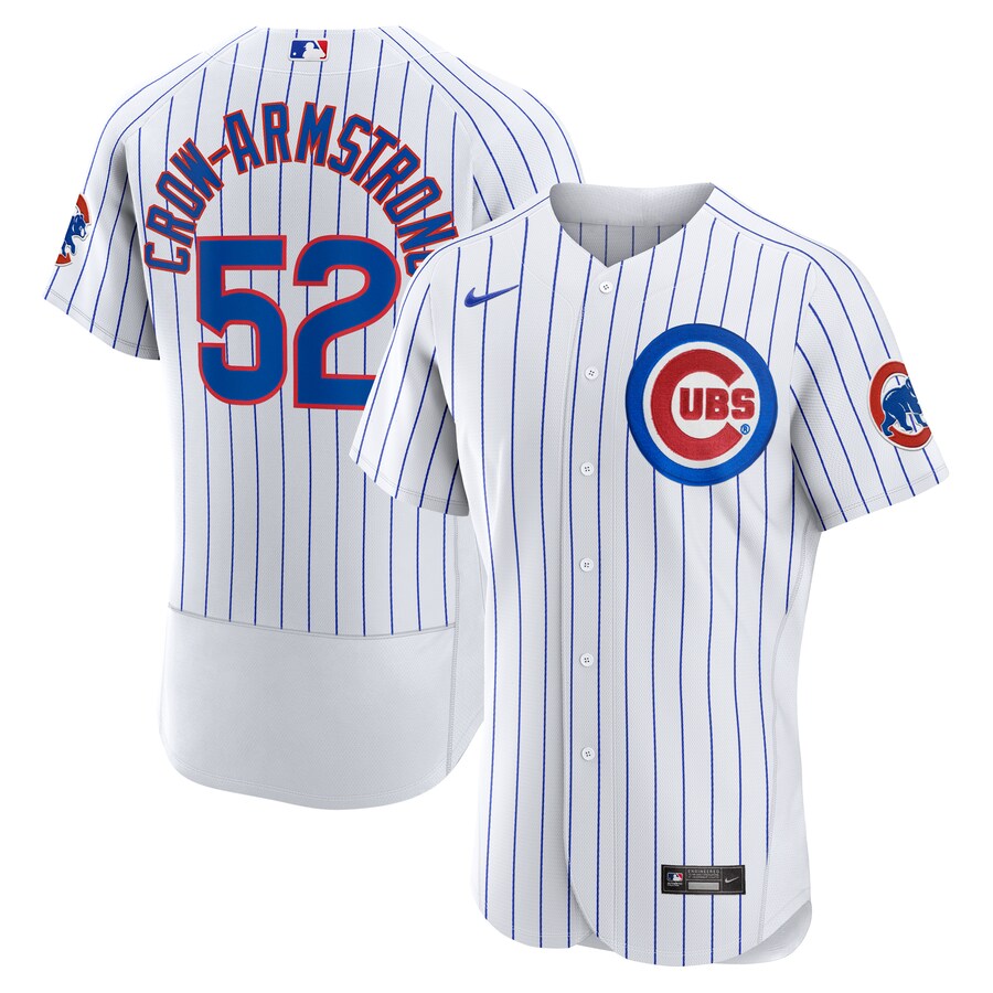 Men's Chicago Cubs Pete Crow-Armstrong Nike White Home Authentic Player Jersey - SUjersey01