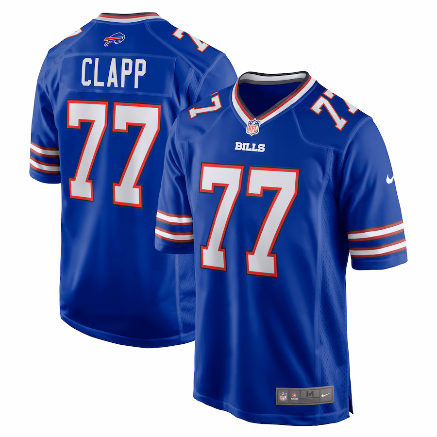 Men's Buffalo Bills Will Clapp Nike  Royal  Game Jersey - SUjersey01