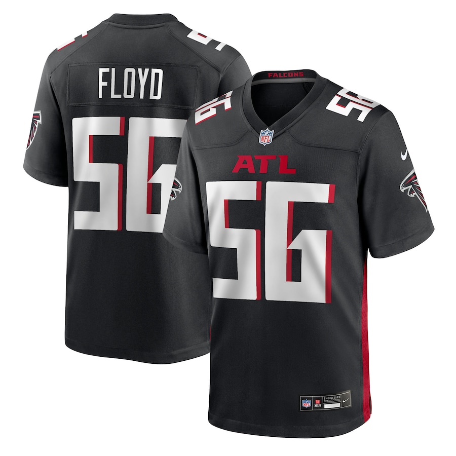 Men's Atlanta Falcons Leonard Floyd Nike Black Team Game Jersey - SUjersey01