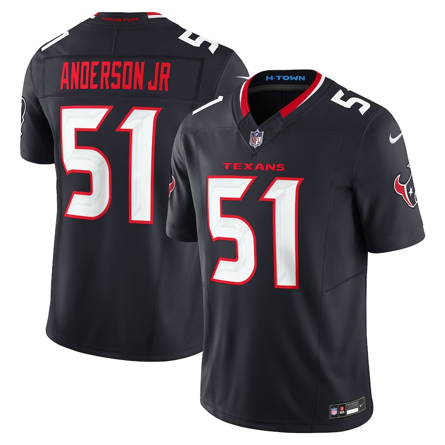 Men's Houston Texans Will Anderson Jr. Nike Navy Vapor F.U.S.E. Limited Jersey - SUjersey01