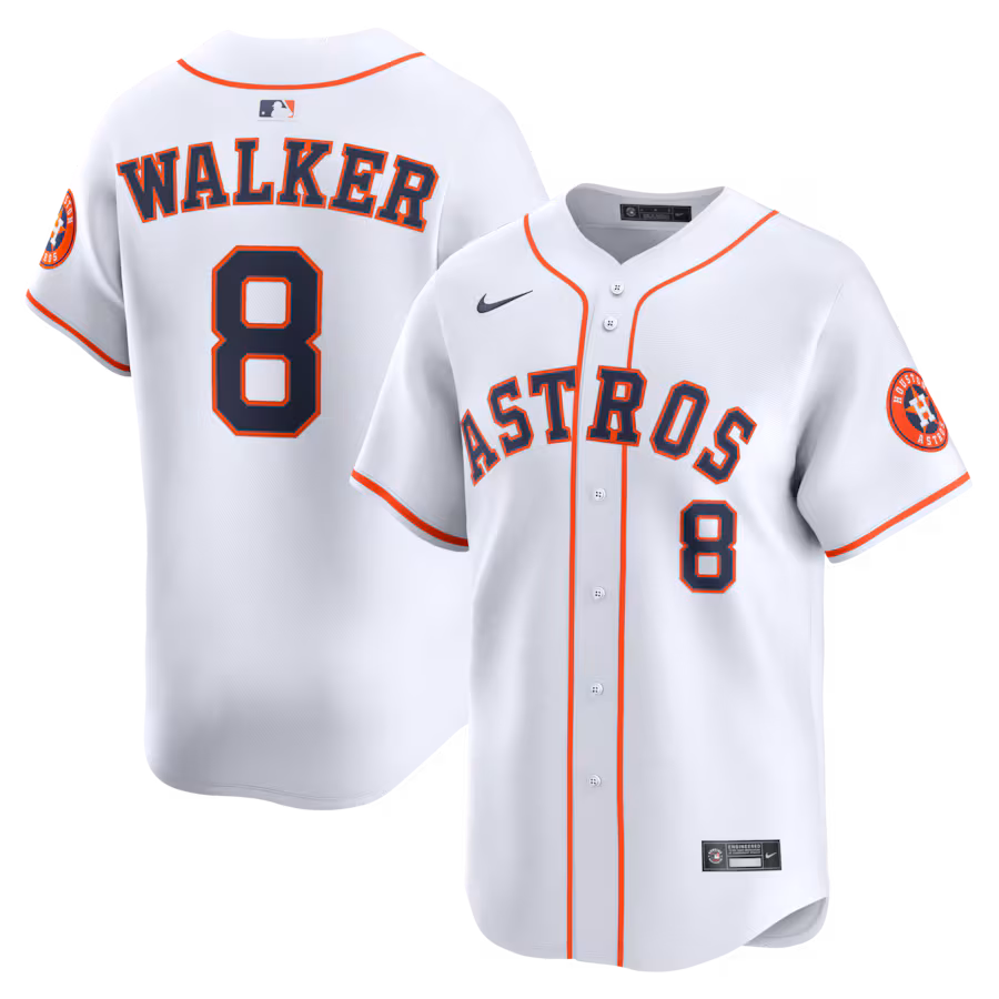 Men's Houston Astros Christian Walker Nike White Home Limited Player Jersey - SUjersey01