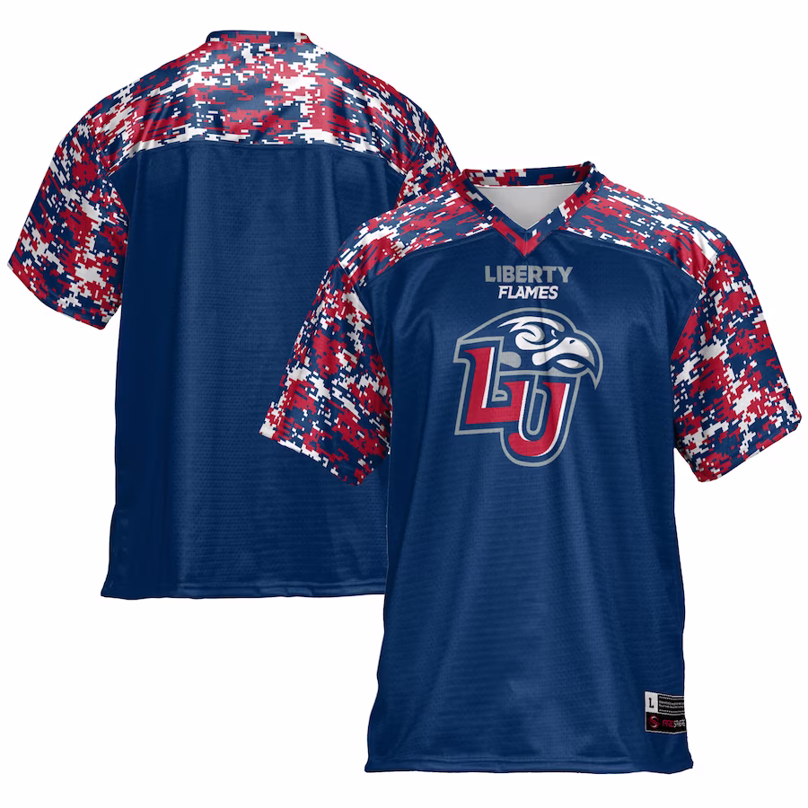 Liberty Flames GameDay Greats Football Jersey - Navy - SUjersey01