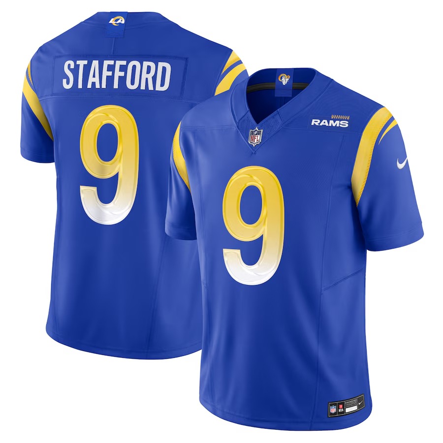 Men's Los Angeles Rams Matthew Stafford Nike Royal Vapor F.U.S.E. Limited Jersey - SUjersey01