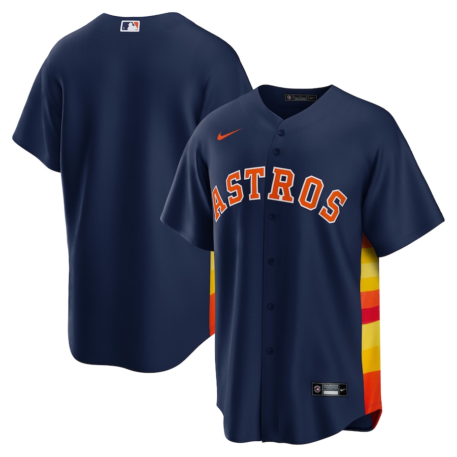 Men's Houston Astros Nike Navy Alternate Replica Team Jersey - SUjersey01