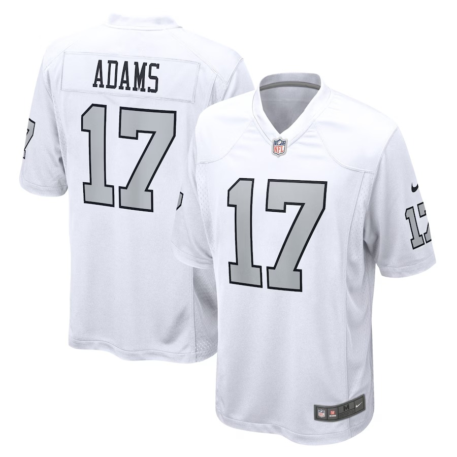 Men's Las Vegas Raiders Davante Adams Nike White Alternate Game Jersey - SUjersey01