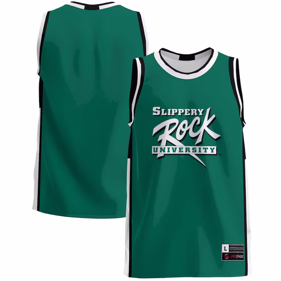 Slippery Rock Pride GameDay Greats  Lightweight Basketball Jersey - Green - SUjersey01