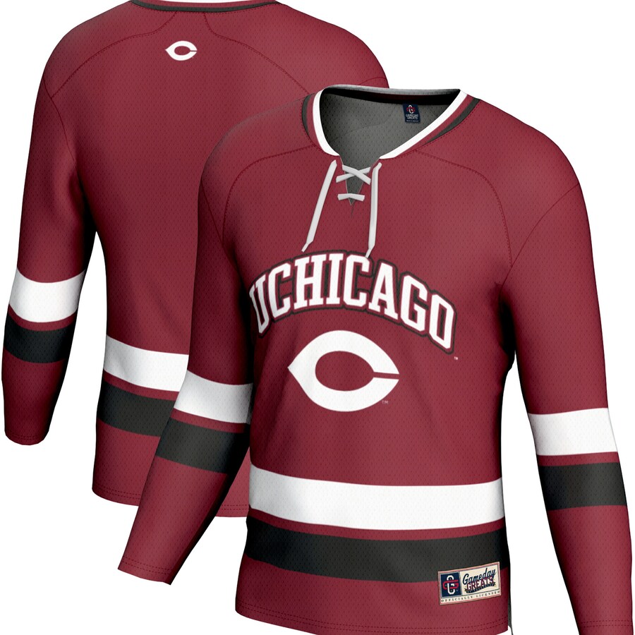 Men's GameDay Greats Maroon UChicago Maroons Spirit Hockey Jersey - SUjersey01