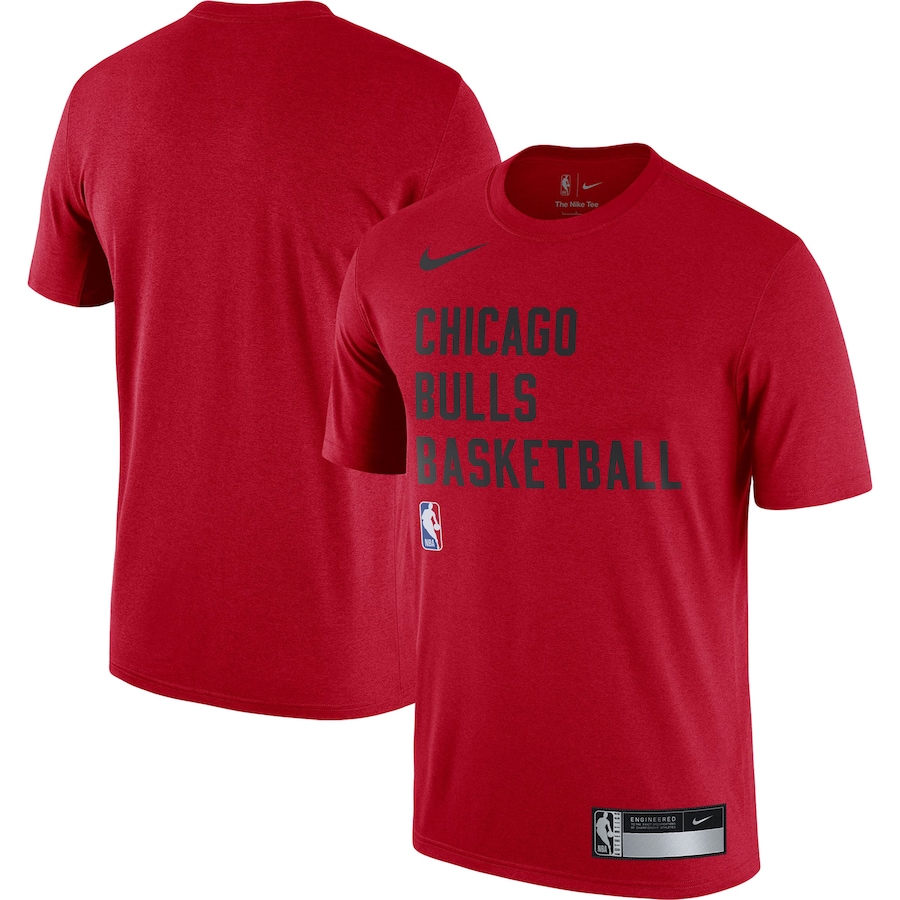 Men's Chicago Bulls Nike Red 2023/24 Sideline Legend Performance Practice T-Shirt - SUjersey01