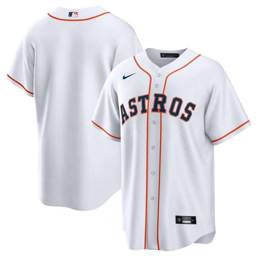 Men's Houston Astros Nike White Home Replica Team Jersey - SUjersey01