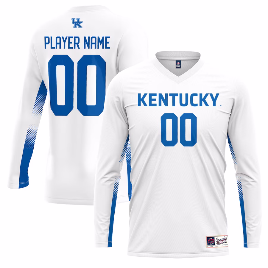 Kentucky Wildcats GameDay Greats Youth NIL Lightweight Volleyball Jersey - White - SUjersey01