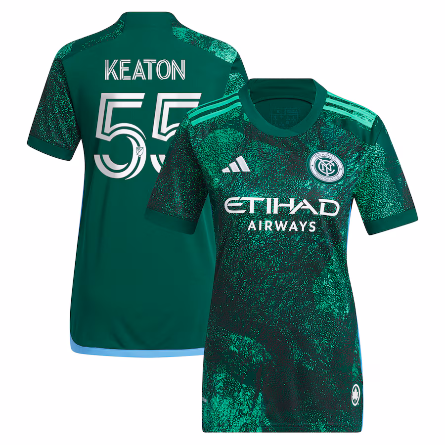 Women's New York City FC Keaton Parks adidas Green 2023 The Parks Replica Player Jersey - SUjersey01