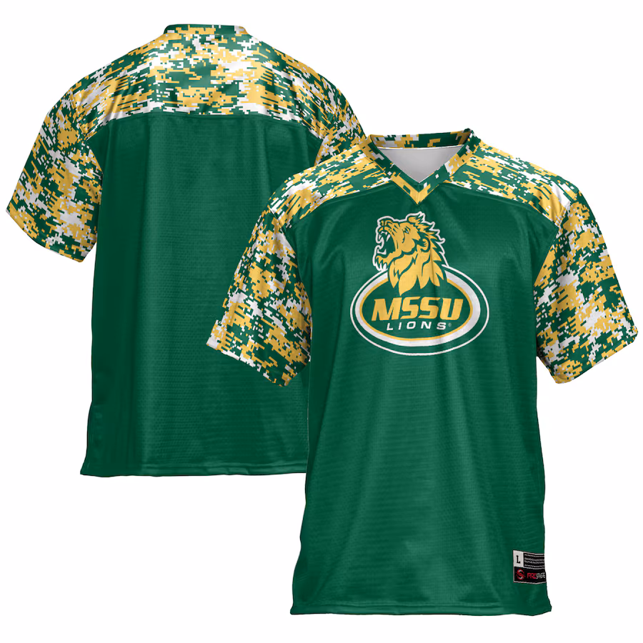 Men's GameDay Greats Green Missouri Southern State Lions Football Jersey - SUjersey01