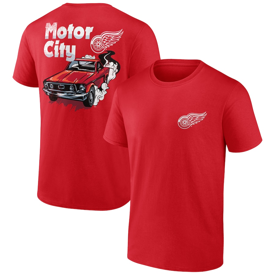 Men's Detroit Red Wings Red Bring It T-Shirt - SUjersey01