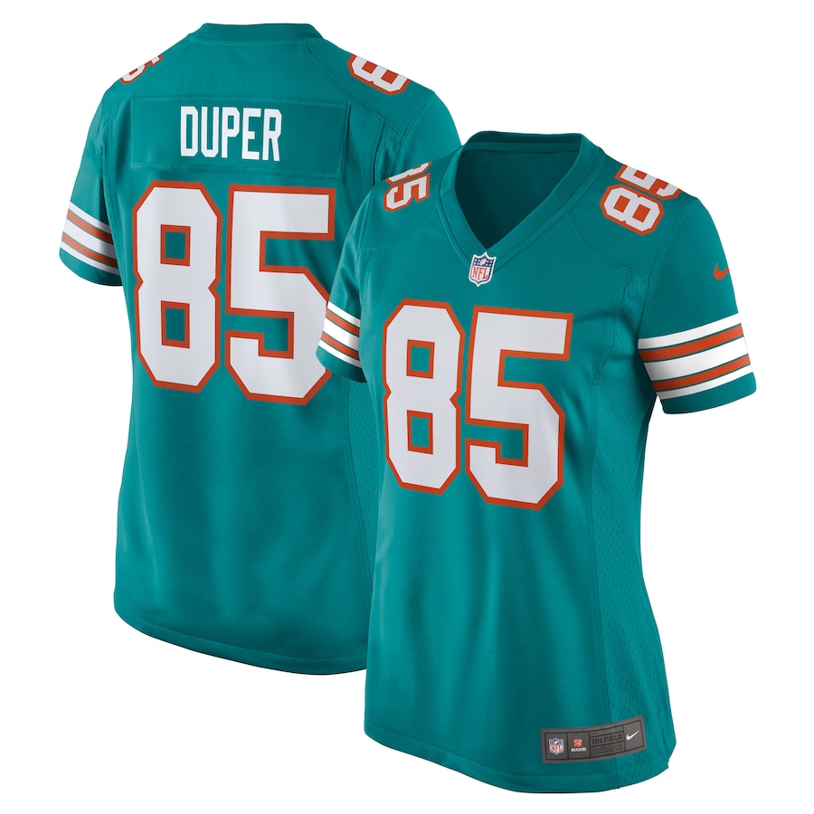 Women's Miami Dolphins Mark Duper Nike Aqua Retired Player Jersey - SUjersey01