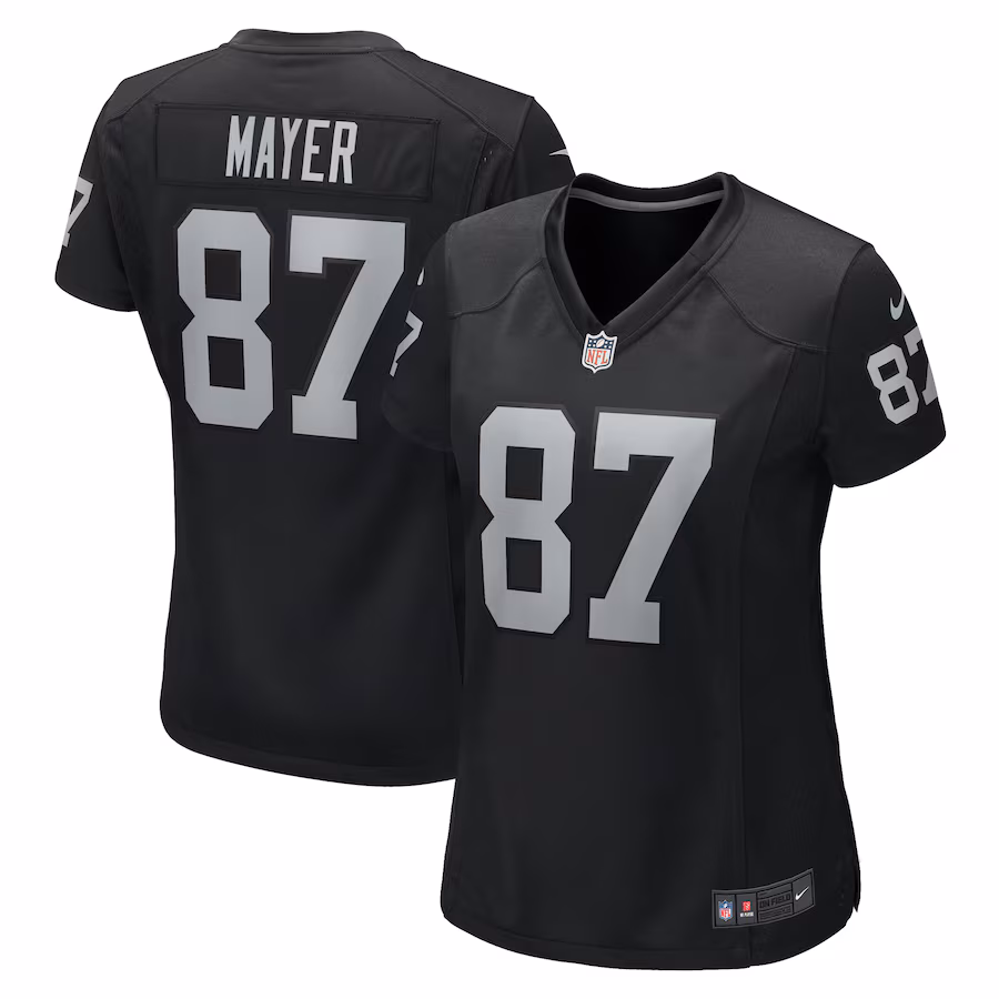 Women's Las Vegas Raiders Michael Mayer Nike Black Game Jersey - SUjersey01