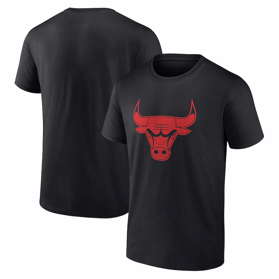 Men's Chicago Bulls Black Taylor Team Logo T-Shirt - SUjersey01