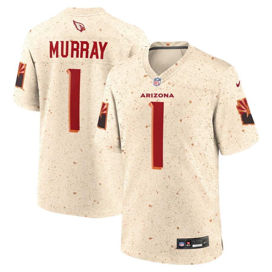Men's Arizona Cardinals Kyler Murray Nike Natural 2025 Rivalries Collection Game Jersey - SUjersey01