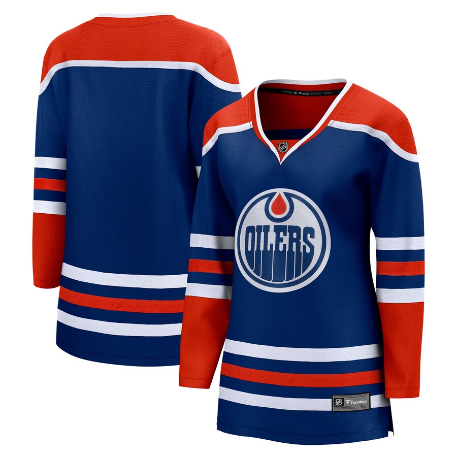 Women's Edmonton Oilers Fanatics Royal Home Breakaway Blank Jersey - SUjersey01
